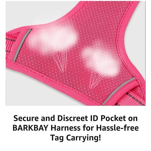BARKBAY Dog Harness No Pull with ID Tag Pocket - Heavy Duty, Reflective, Easy Co - Picture 9 of 11
